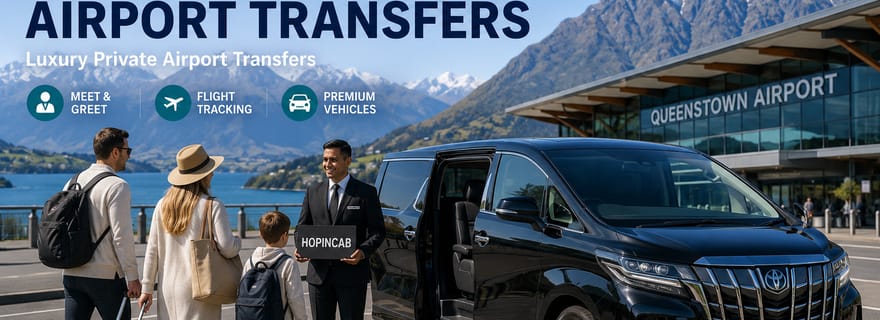 QUEENSTOWN Bester privater Flughafentransfer: 1-Weg vom/zum Hotel