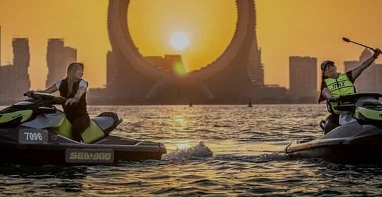 Doha: Jet Ski Adventure with Refreshments and Skyline Views