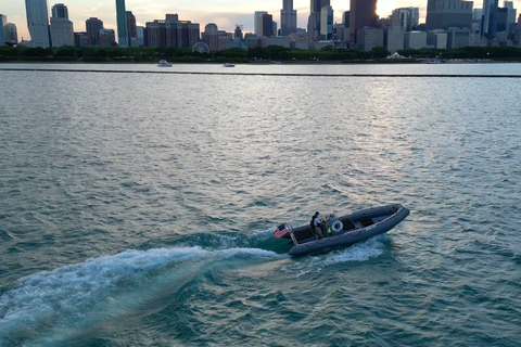 Chicago: Rejs wycieczkowy po jeziorze i rzece łodzią RIBChicago: Wycieczka po jeziorze i rzece łodzią RIB