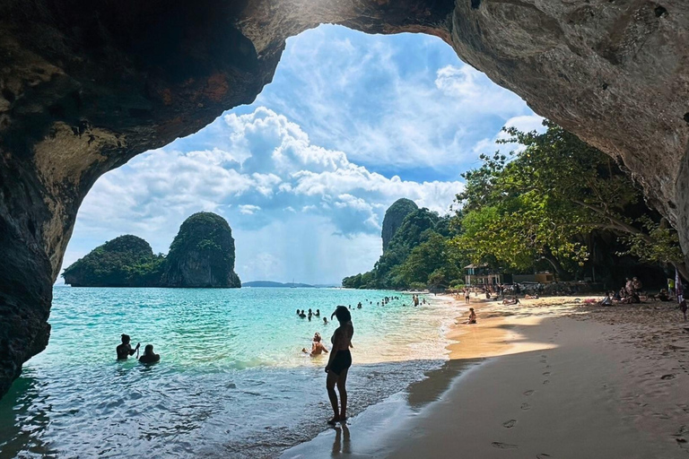 Krabi: Luxury Vintage Wooden Boat Cruise With Island Hopping Private: One day 4 Islands Tour