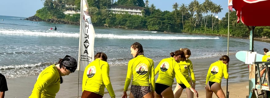École de surf à Unawatuna, Galle