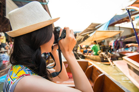 Damnoen Saduak Floating Market & Train Market Tour