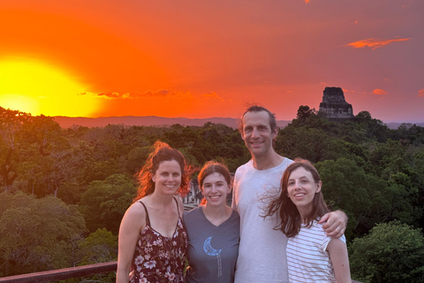 Tikal Sunset, Archeological focus and Wildlife Spotting From Hotels located inside Tikal Park, Private just for you