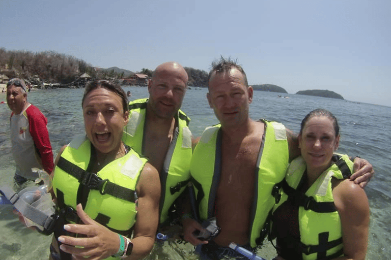 Oaxaca : Tour en bateau privé avec plongée en apnée et pêche