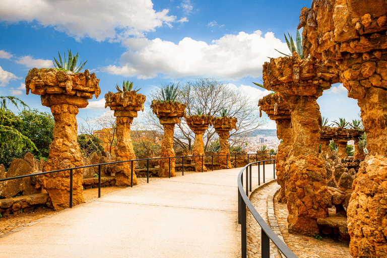 Barcellona: Tour guidato del Parco Güell con biglietto Fast-TrackTour guidato del Parco Güell in inglese