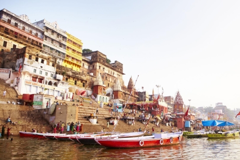 Varanasi:- Privé dagtour Varanasi & Sarnath & boottochtAlleen rondleiding met professionele gids