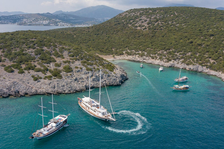 Bodrum: Orak Island Boat Tour with Lunch and Swim Stops