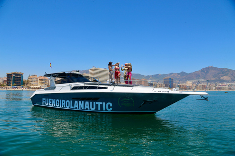 Fuengirola: Osservazione dei delfini in barca con snack e bevandeFuengirola: avvistamento delfini in yacht con spuntini e bevande