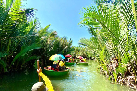 Giungla di cocco &amp; Basket Boat &amp; Città di Hoi An &amp; Rilascio delle LanterneTour di gruppo