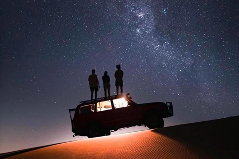 Doha: Night Desert Safari Stargazing & Camel Ride Shared Tour Pick-up From Meeting Point Without Camel ride