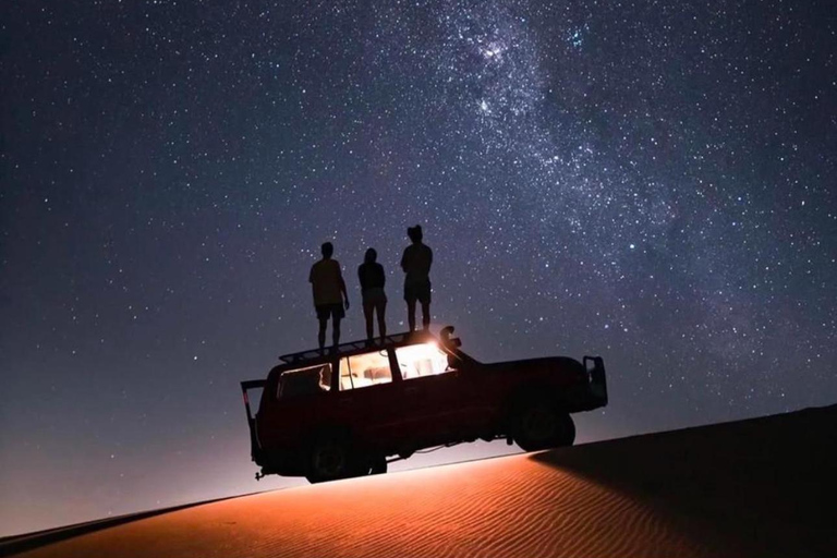 Doha: Night Desert Safari Stargazing & Camel Ride Shared Tour Pick-up From Meeting Point Without Camel ride