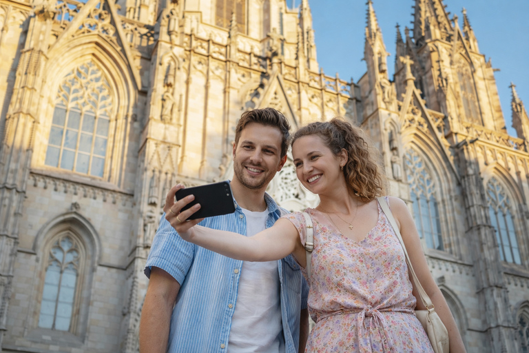 Barcelona in 1 Day: Sagrada Familia & Park Guell with Pickup Barcelona in 1 Day: Tour in Spanish