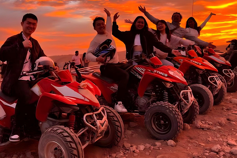 Agadir: Sunset Desert Quad Bike Tour with Tea & Pickup