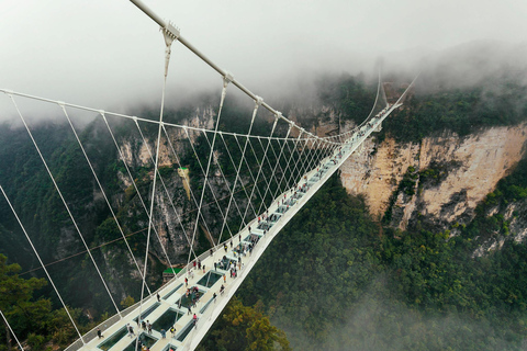 Zhangjiajie : excursion guidée d&#039;une journée au Grand Canyon et au pont de verre