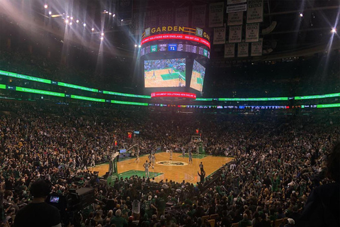 Boston: Boston Celtics Basketball Game Ticket at TD Garden Lower Baseline
