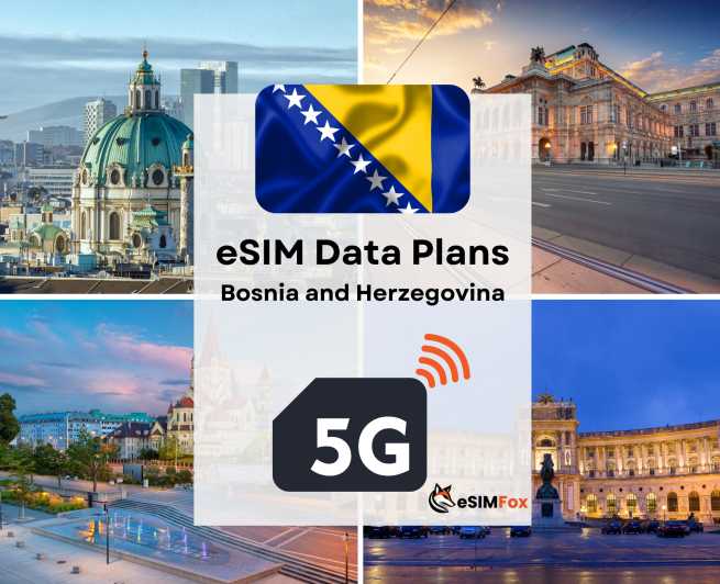 eSIM Bosnia and Herzegovina: Internet Data Plan high-speed