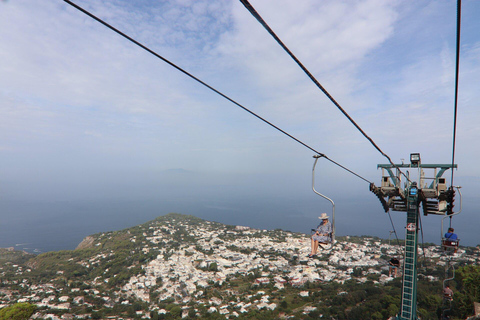 De Nápoles: Excursão em grupo à Gruta Azul, Capri e Anacapri