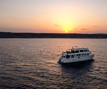 Protaras: Luxury Yacht Family Sunset Cruise | BBQ | 1 drink