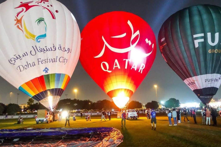 تجربة منطاد الهواء الساخن: مغامرة جوية بصحبة مرشد في قطر