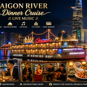 Saigon after dark: River Dinner & Live Music Cruise