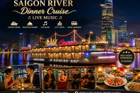 Saigon after dark: River Dinner & Live Music Cruise - Image 3