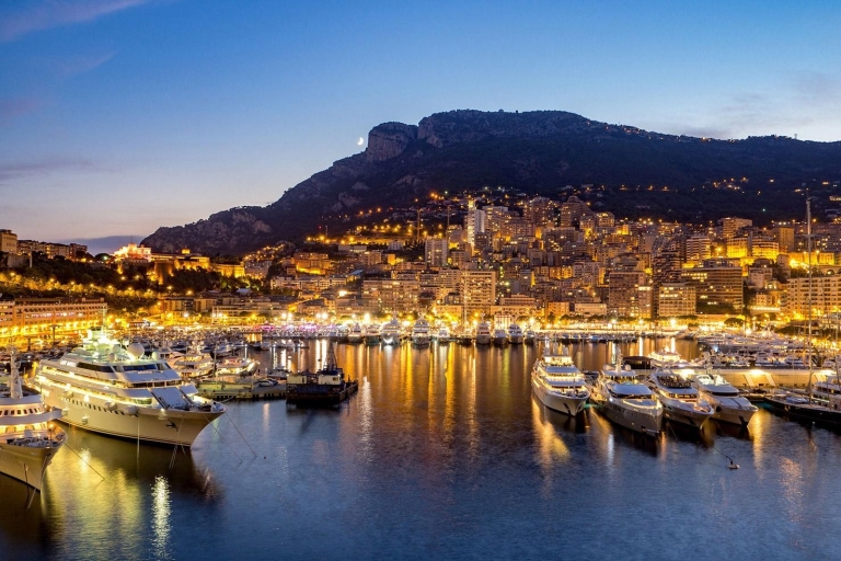 Monako i Monte Carlo nocą