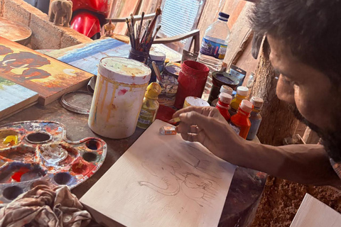 Kandy: Local Artisan Wood Carving Hand-Painting Workshop