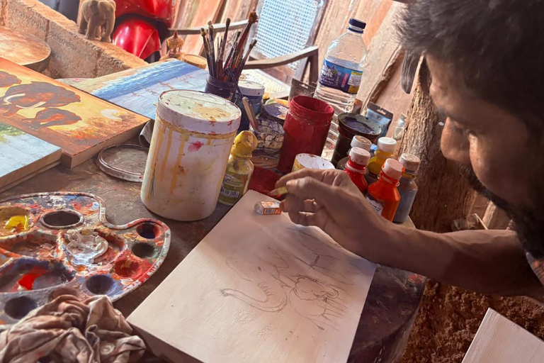 Kandy: Local Artisan Wood Carving Hand-Painting Workshop