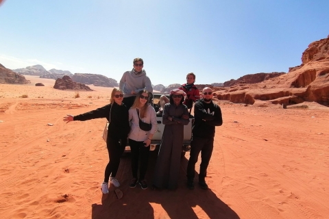 Full Day Jeep Tour + Overnight & Dinner in Bedouin Camp Tour + Camp