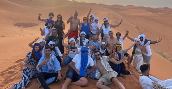 Depuis Marrakech : 3 jours dans le Sahara avec balade à dos de chameau et campement