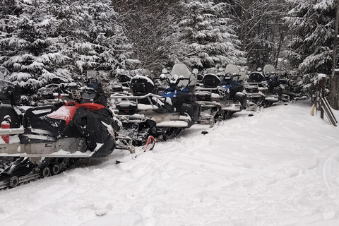 Bucharest: Carpathian Mountains Snowmobile Tour Sinaia