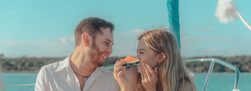 Bacalar : excursion privée de 4 heures en voilier avec guacamole et boissons