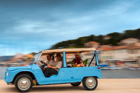 Ibiza: Tour driving an automatic and electric Mehari. Ibiza: tour driving an automatic and electric Mehari.