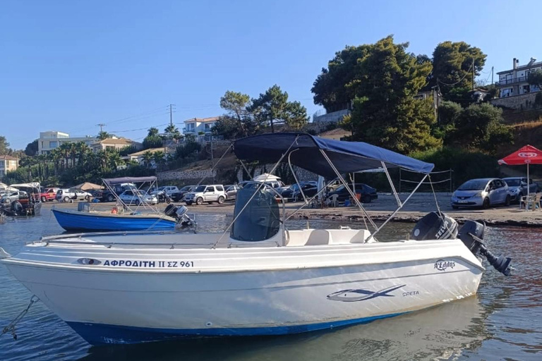 Zakynthos: Aluguel de lancha autônoma particular - sem licença