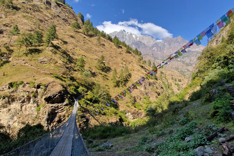 Manaslu Circuit trektocht in Nepal.