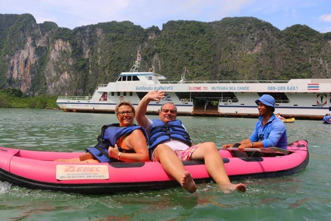 Khao Lak : baie de Phang Nga et île James Bond en bateau à longue queueVisite partagée