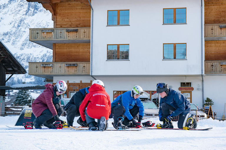 De Interlaken: Aula de snowboard para iniciantes à tardeDe Interlaken: Pacote de snowboard para principiantes à tarde