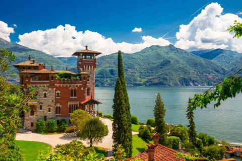 From Milan: Full-Day Trip to Como and Bellagio Public Boat cruise