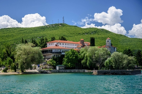 Luie dag, boottocht op het meer van Ohrid