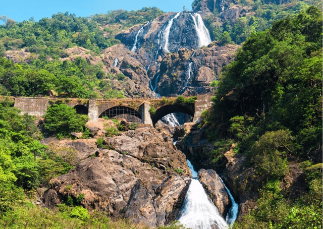 Visit Spirituality of Goa with Dudhsagar Fall Day Tour by a car in Majorda, Goa