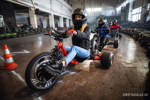 Ryga | Drifta Halle: Ekstremalna 20-minutowa przejażdżka na drift trike'u