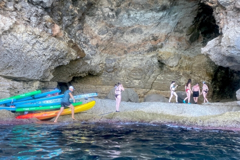 Visite de la grotte marine en Stand Up PaddleVisite de la grotte verte et plongée en apnée