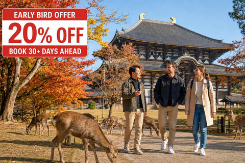 Nara: Autumn Colors, Deer & Historic Park Walk Early Bird 20% Off – Limited Autumn Offer