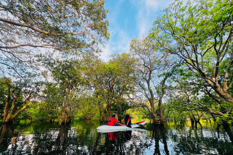 From Sigiriya: Kayaking Through Floating Flowers at Kanthale