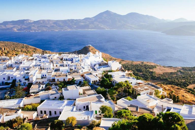 From Crete: Milos Island Day Trip with Guided Tour & Ferry Rethymno Area: Tour with Hotel Pickup