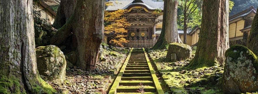 Depuis Kanazawa : le temple bouddhiste Eiheiji et la ville du château de Fukui