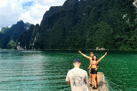 Phuket or Anywhere: 2-Days Cheow Lan Lake & Raft-Resort-FAN Option 1: From KhaoLak+KhaoSok with Roundtrip Hotel Transfer