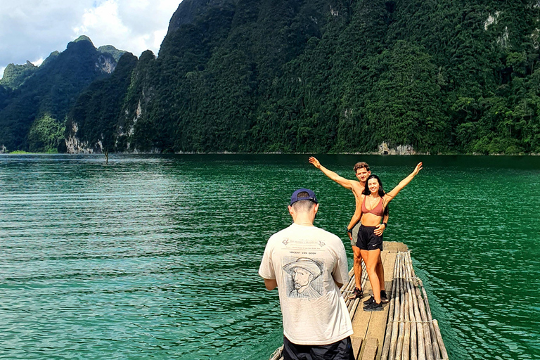 Phuket or Anywhere: 2-Days Cheow Lan Lake & Raft-Resort-FAN Option 1: From KhaoLak+KhaoSok with Roundtrip Hotel Transfer