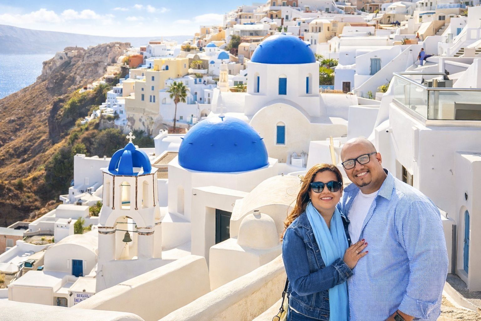 Santorin: Private individualisierbare Tour an Land mit einheimischem Fahrer