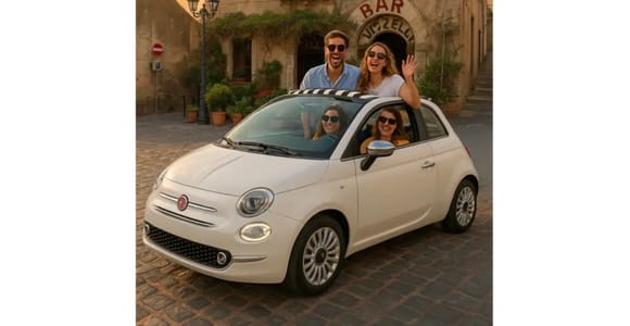 Godfather Savoca Forza d’Agrò Fiat500 cab private experience